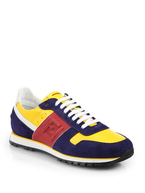 fendi sneakers yellow